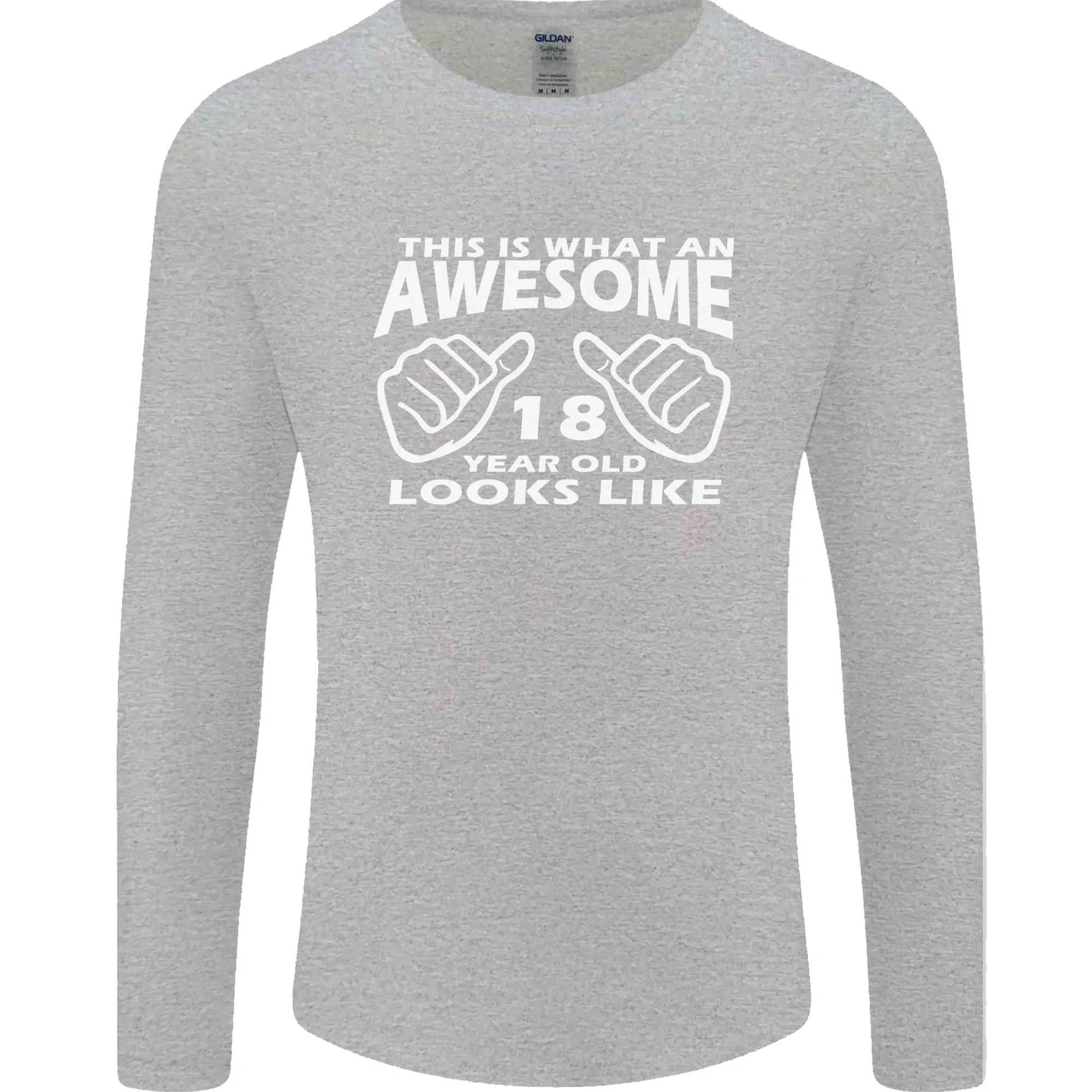 18th Birthday 18 Year Old This Is What Mens Long Sleeve T-Shirt