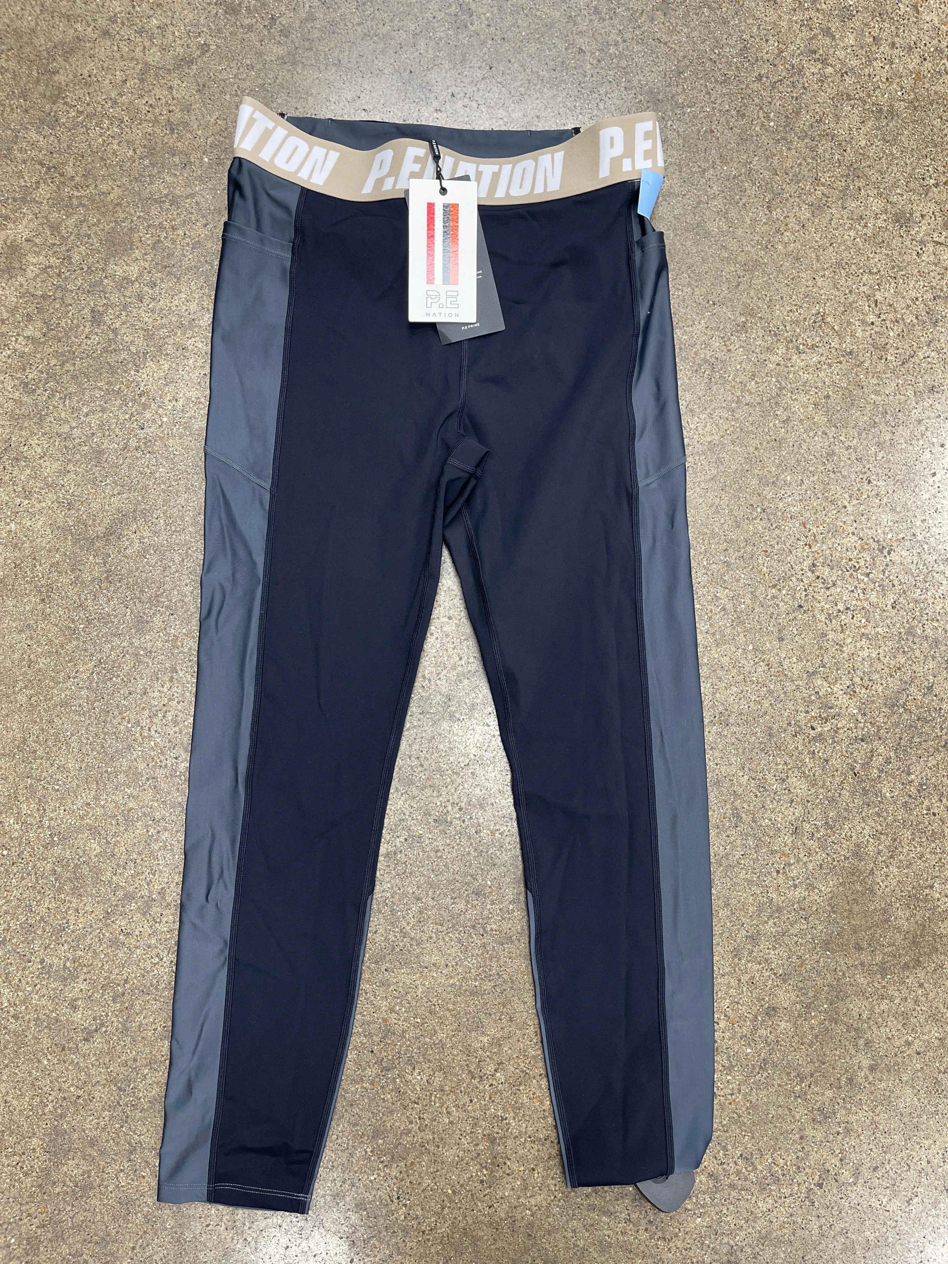 Athletic Leggings By P.E NATION In Grey, Size:L