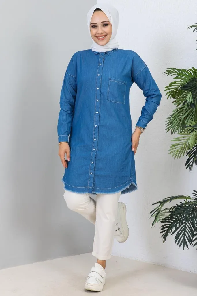 BNG Women Denim Tunic Navy - Clermont