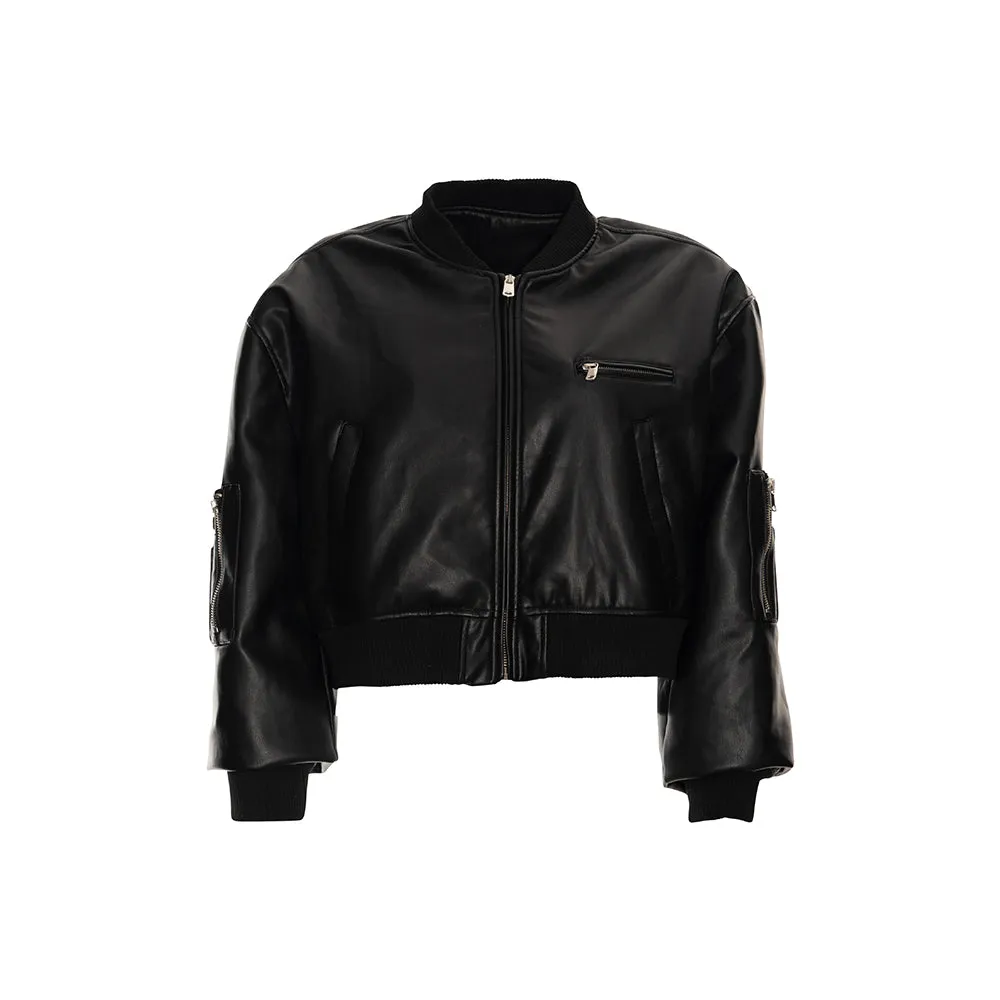 BOMBER CROPPED JACKET