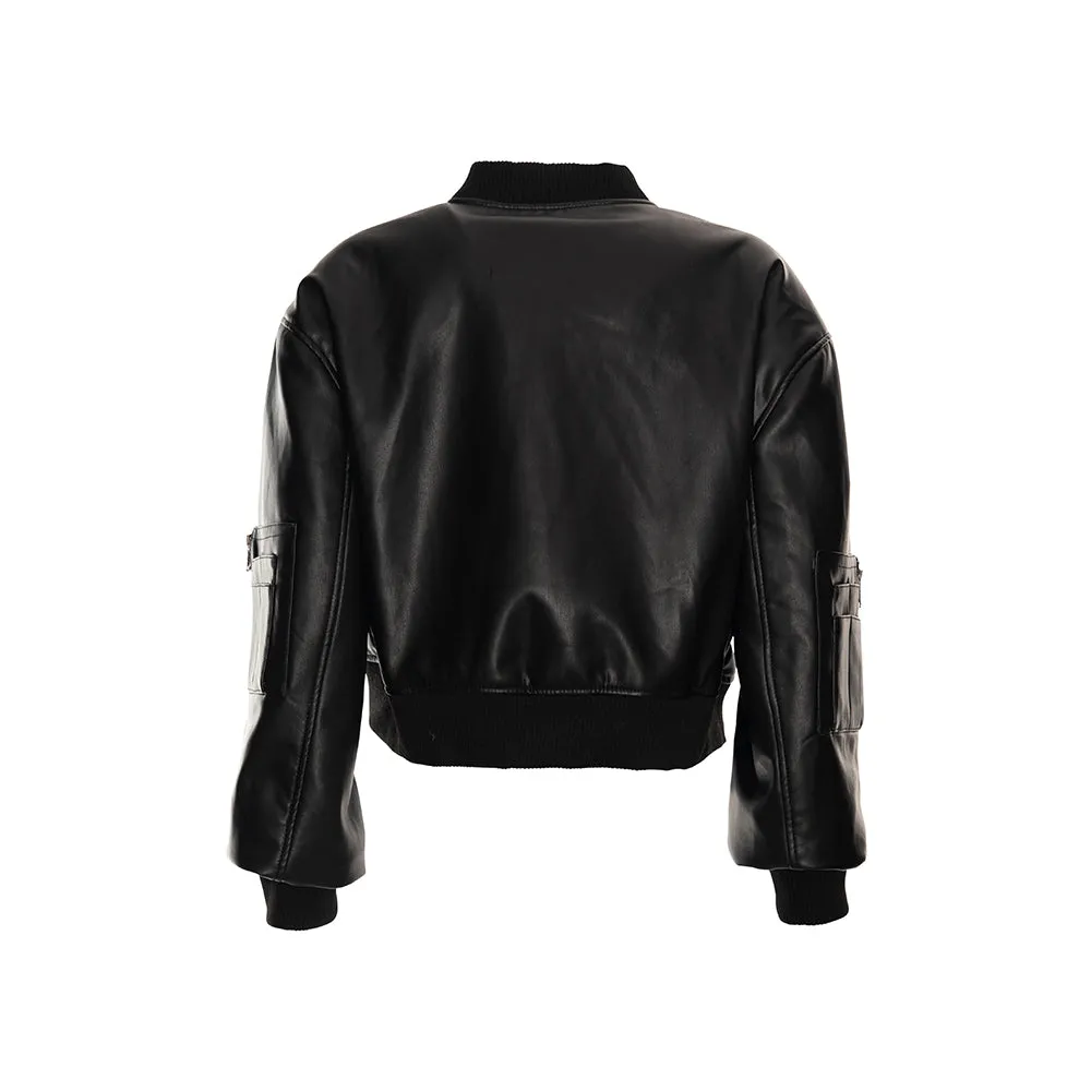 BOMBER CROPPED JACKET