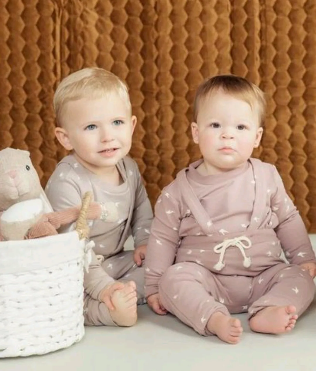 Elle & Boo Baby Overall with Top Set