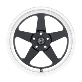 Forgestar D5 Beadlock Drag Wheel - 17 x 11 in - 7.800 in Backspace - 5 x 4.75 in Bolt Pattern - Beadlock - Black/Machined