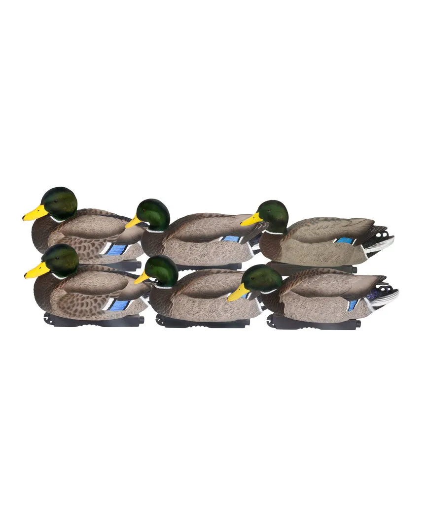 GHG Pro Grade XD Series Mallards w/flocked heads - All Drake Pack