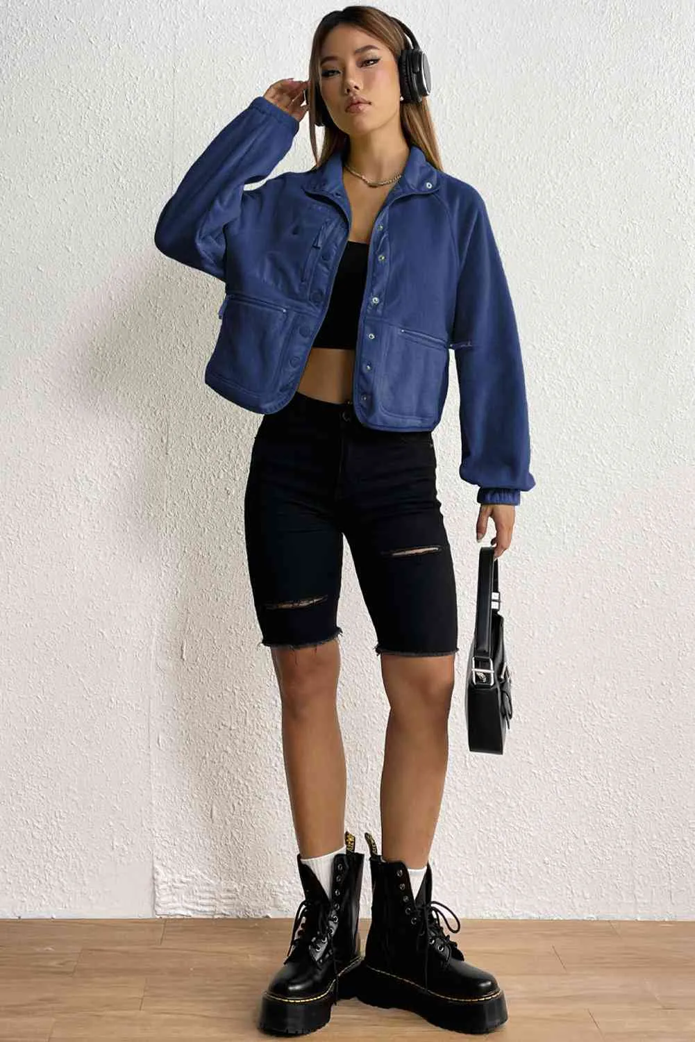 High Life Snap Down Collared Jacket