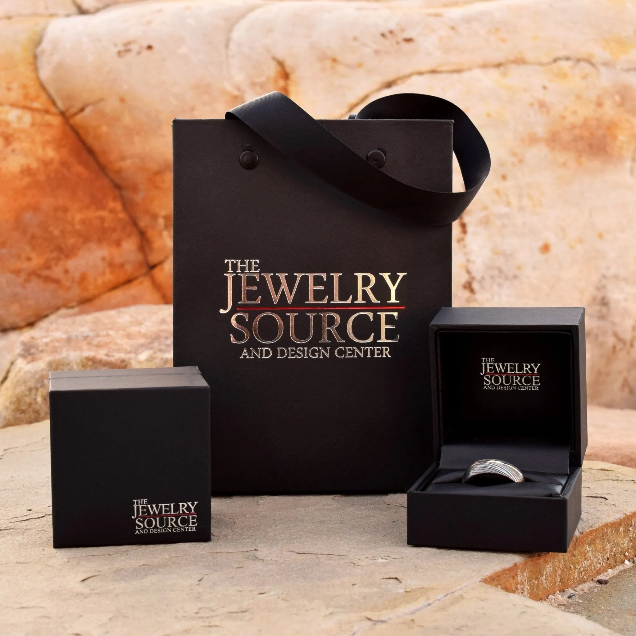 Outdoor Hunting Rings, Titanium Animal Track Ring