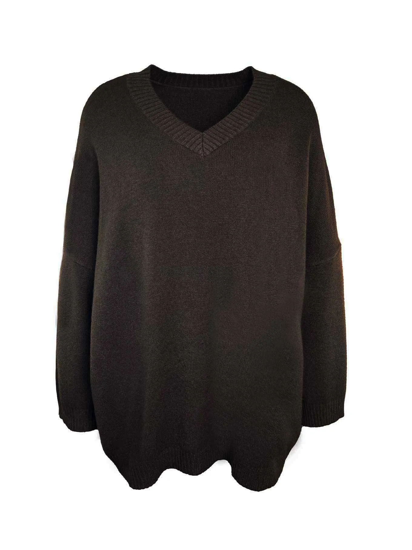 Pullover Hanna V-Neck schokobraun