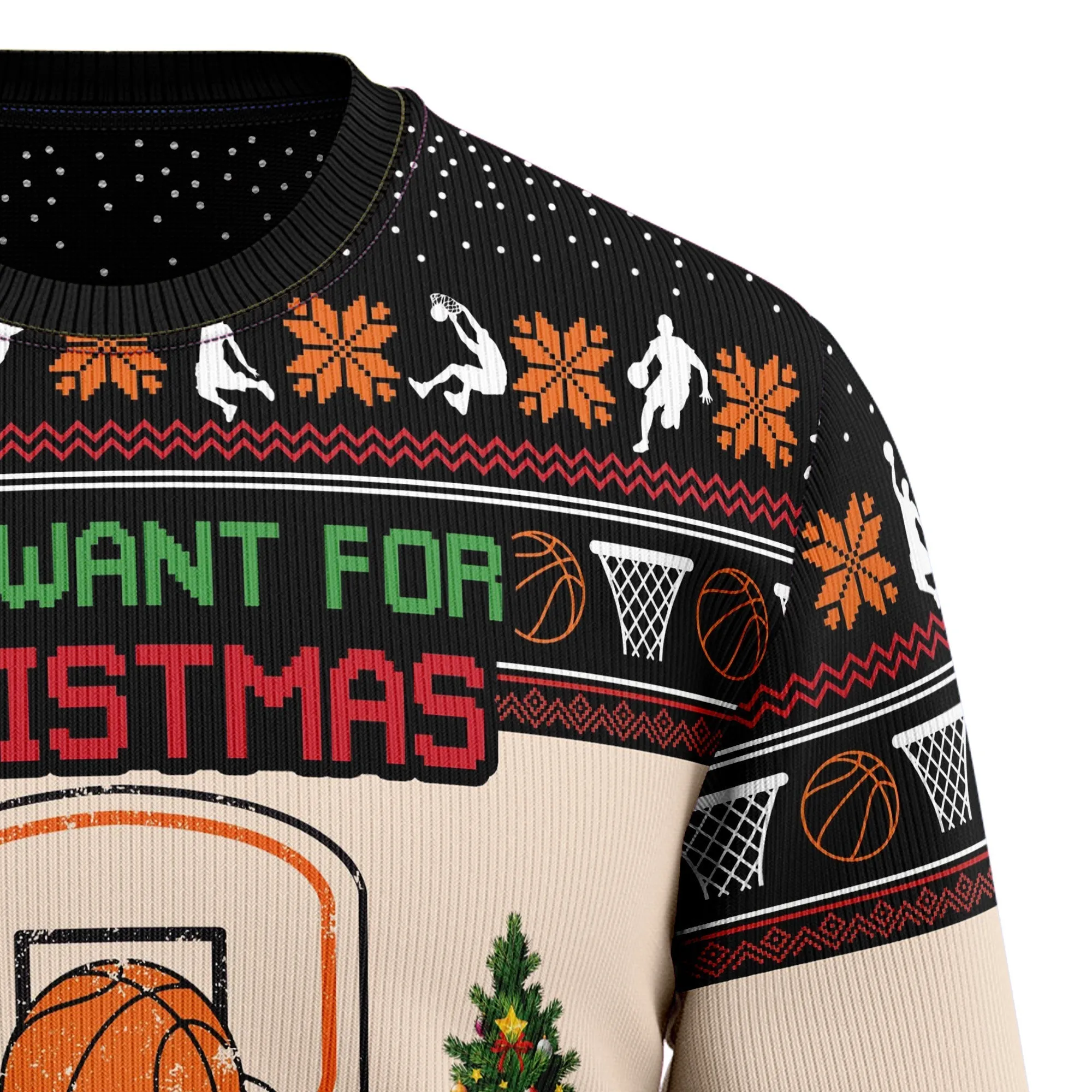 Ugly Christmas Sweater JulesRoche All-Over Print Decor