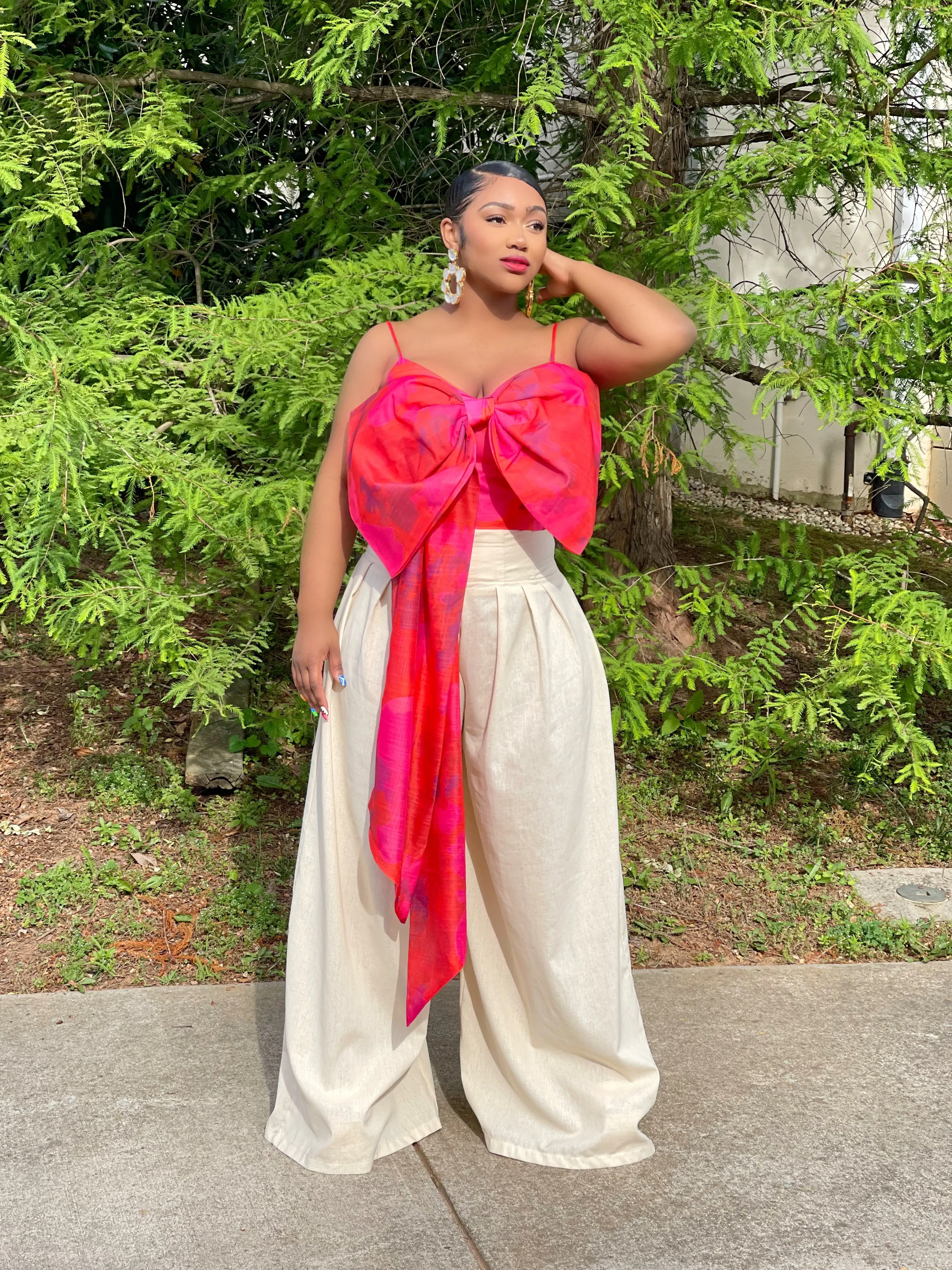 Unboxed Crop Top Pink