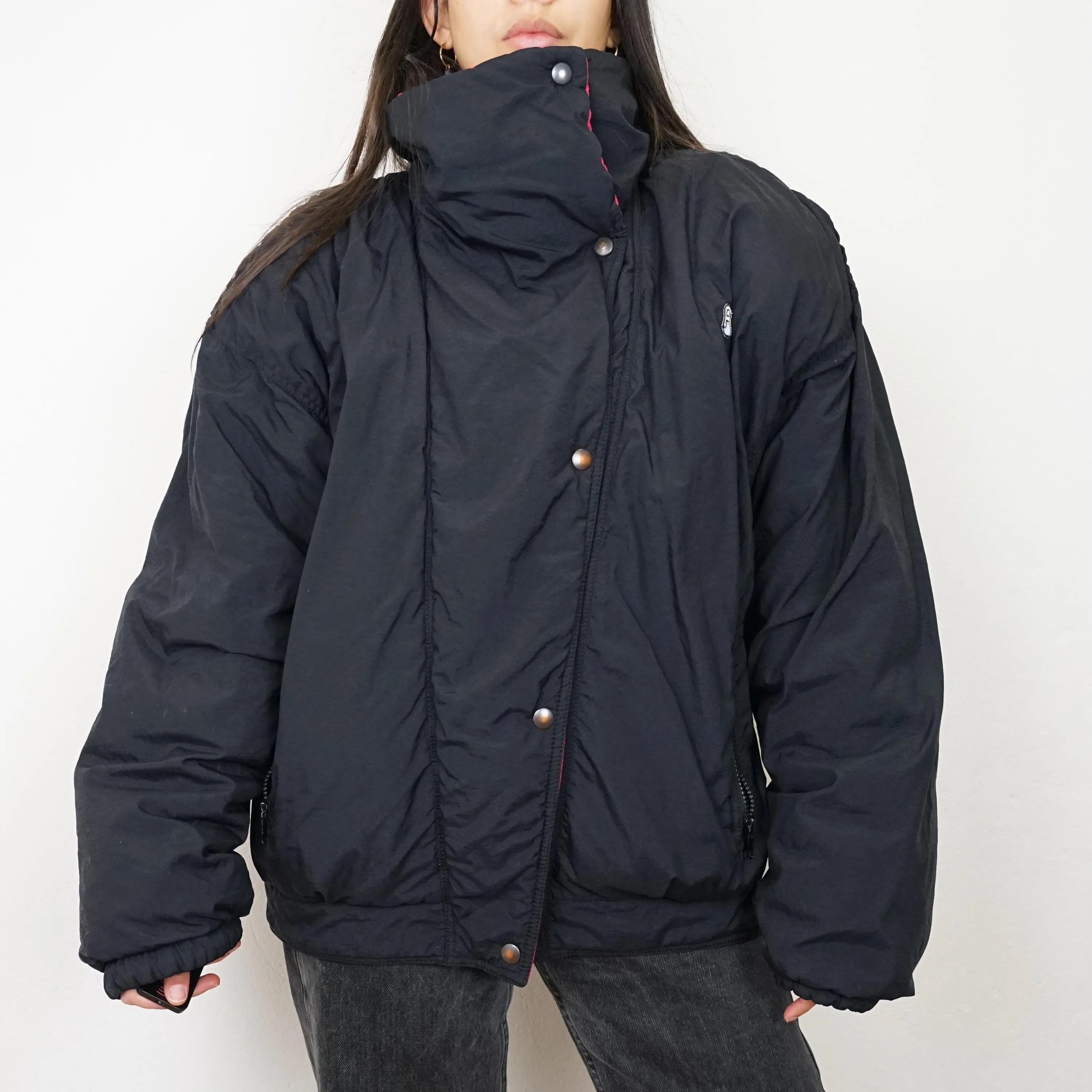Vintage black Ski Jacket Size M-L