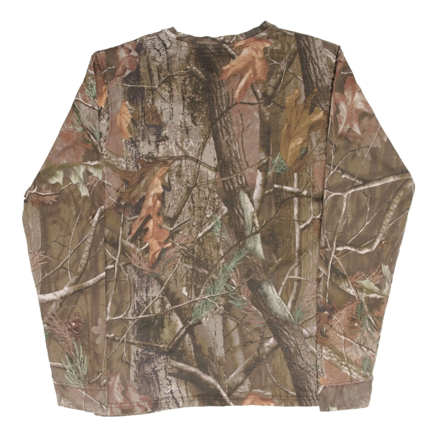 VINTAGE HUNTING STREET LEGAL CAMO LONG SLEEVE POCKET TEE SHIRT SIZE SMALL