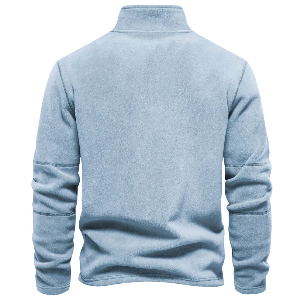 Zip-Neck Fleece Pullover