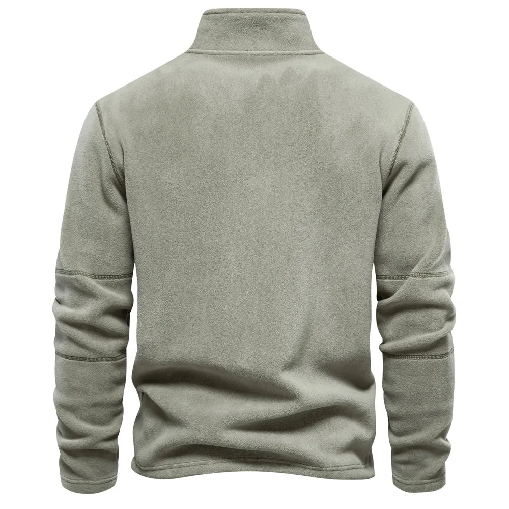 Zip-Neck Fleece Pullover